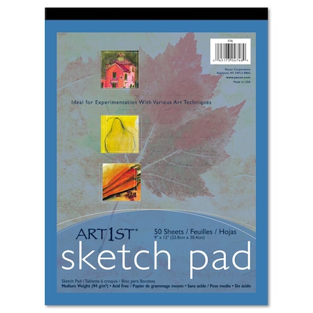 Pacon Sketch Pad, 9" x 12", White 4746